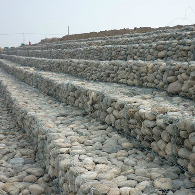 het 2.7mm Geweven Gabion-Ontwerp van de Manden Zware Gegalvaniseerde Hexagonale Behoudende Muur
