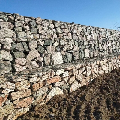 Onder Zeewater die de Verdraaide Manden Pvc Met een laag bedekte 2x1x1 M met behulp van van Draadgabion
