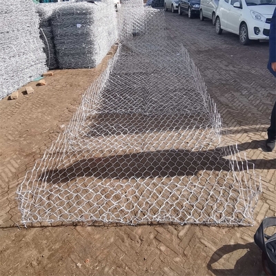 2.5mm 6*2*0.3m Grootte Gegalvaniseerde Staalkooien voor Stenen Dubbele Draai