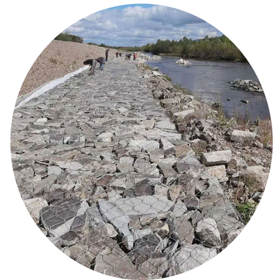 Lage Gegalvaniseerd Heet van de het Netwerk2x1x1 Hexagonale Gabion Steen van de Ijzerdraad