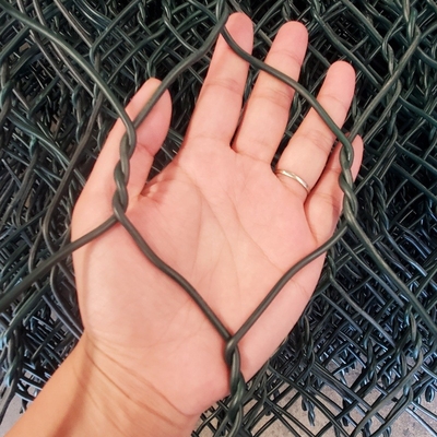 Gegalvaniseerd Geweven Mesh Gabion Basket Retaining Wall voor Bouwmuur