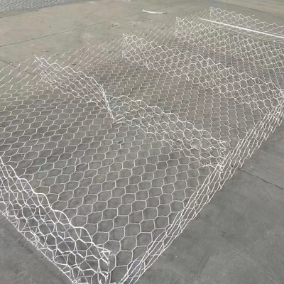 Gegalvaniseerd de Doospvc van 2x1x1 Gabion bedekte 80×100mm Mesh Hole 275 Gsm met een laag Zinkdeklaag