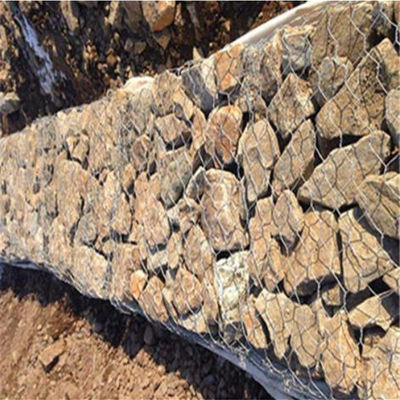 8cm x 10cm Mesh Spacing Galvanized-gabionmand/de Rotsmand van pvc Gabion