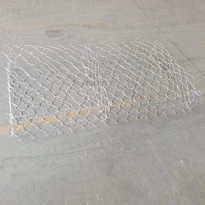 Galfan Met een laag bedekte Gabion-Mand Behoudende Muur 8x10cm Mesh Hole Stone Cage
