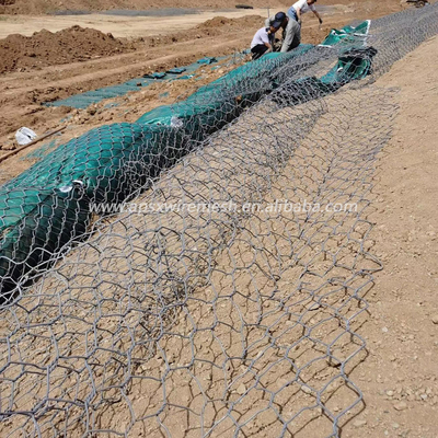 De hoge Doos Antiroest Anti Corrosief  2.2mm van Gabion van de Zinkdeklaag Dia