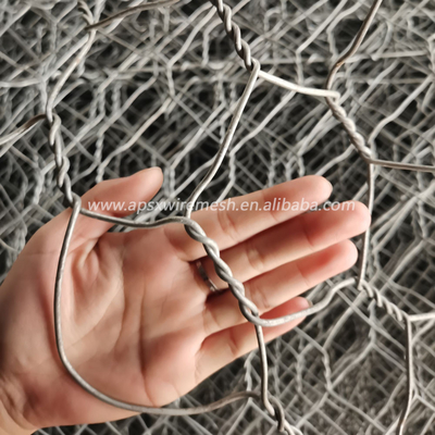 Pvc Met een laag bedekte de Manden Behoudende Muur van Metaalgabion