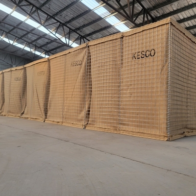 Met zand gevulde schanskorf Hesco Blast Wall Containment Militaire barrière Blast Wall