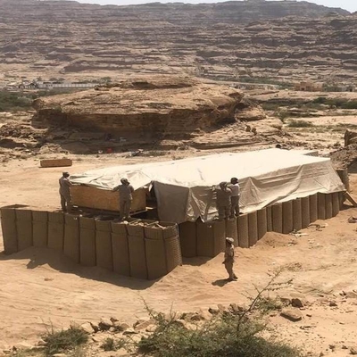 Militaire schietbaan MIL 10 gelaste schanskorf Hesco-barrière gegalvaniseerd