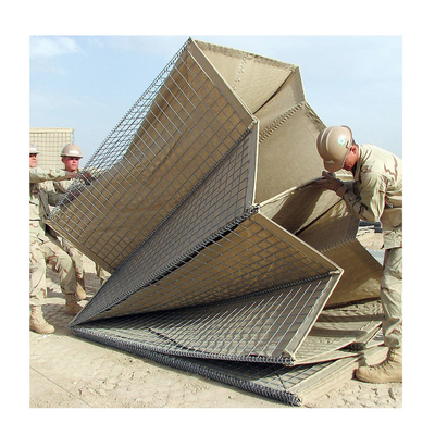 SGS de Vierkante Barrières 300GSM van Gabion van de Vorm Militaire Verdedigingsbarrière in Ghana