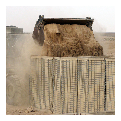 Vierkant de Laszand die van de Gaten3x3 duim Verdedigingsgabion van Barrièrehesco vullen