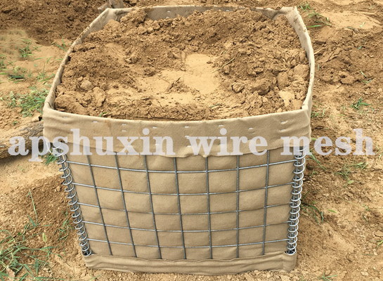 Groene Geotextile van de de Barrièremuur van Hesco hescoomheining met hoge weerstand Easy To Transport