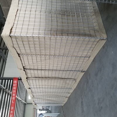 Rivierbescherming Mil 10 de Verdedigingsbarrière van Hesco met 300g-Geotextile van de Zandkleur