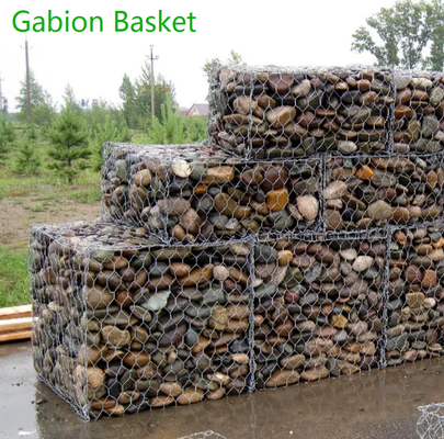 Anticorrosion Draad Mesh Retaining Wall Gabion Wall voor Vloedbescherming 2 X 1 X 0.5M
