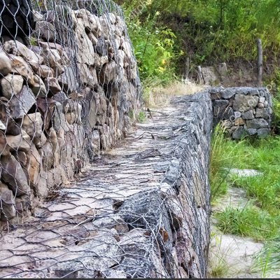 100mmx120mm Mesh Galvanized Hexagonal Gabion Basket weerbestendigheid