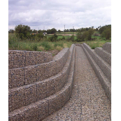 hoge niet duurzaamheids Hexagonale Draad Mesh Gabion Rock Wall die 4x1x1M roesten