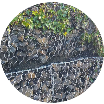 Het Ijzerdraad Mesh Galvanized Gabion Baskets van ISO COC 100*120mm Gat