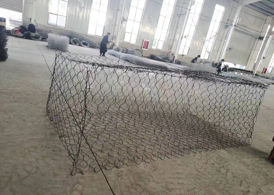 2x1x1 gaatjesgrootte 60*80 Gabion Basket gebruik op de markt van Tanzania