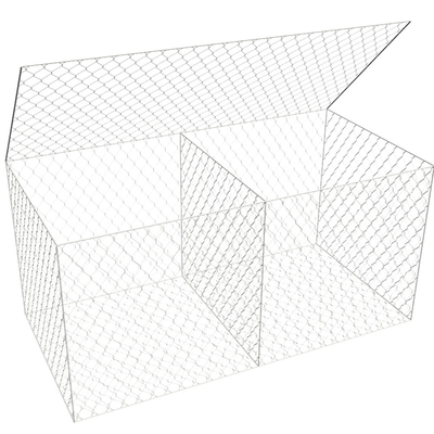 Galvaniseerde dubbel Verdraaide HDG 8x10cm Gabion Kooien van de Manden de Steen Gevulde Draad