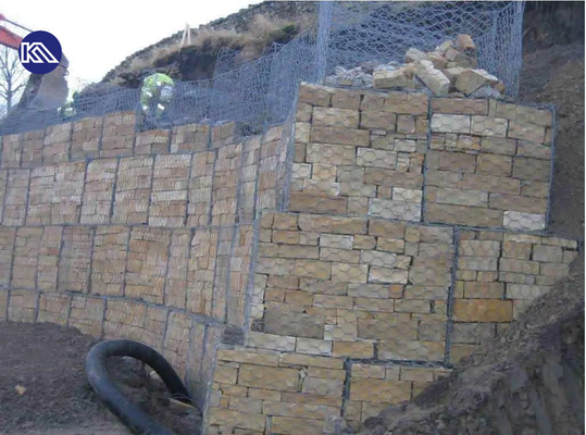 3.3mm de Bankbescherming van Draad Hexagonale Mesh Woven Gabion Baskets For