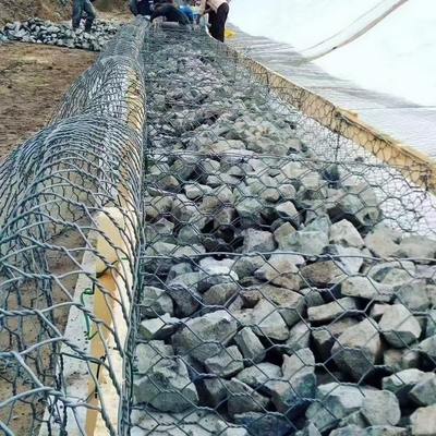 Standaard van de Draad Gabion van  Hexagonale Gegalvaniseerde de Doos Behoudende Muur