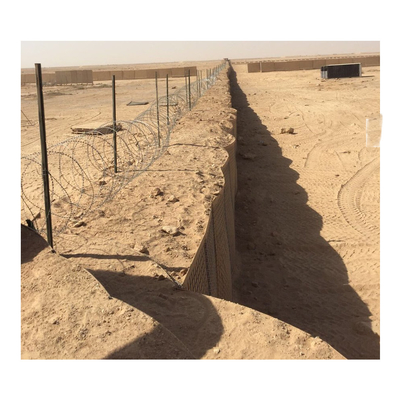 Gelast Militair Zand 5mm Beschermende het Leger van de de Doosmuur van Hesco Gabion