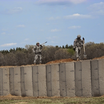 Mil 10+Mil 3 de Verdedigings Militaire Doos Hesco van Barrièregalfan Gelaste Gabion