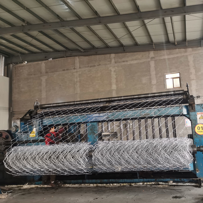 Gegalvaniseerd 1mx1mx3m Gabion Box Steunmuur Pvc gecoat