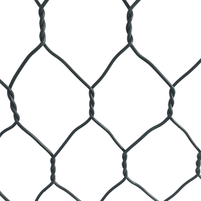 3m X 1m X 1m 4mm PVC-gecoate Gabion Box Corrosiebestendigheid