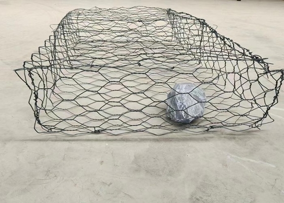 Slopende steun 2m X 1m X 1m Custom Gabion Baskets 6x8cm Mesh Hole