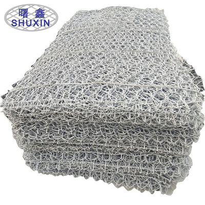 Geweven Hexagonale Gabion Muur Kooien Roestweerstand gegalvaniseerd / PVC Gecoat 2,7 mm
