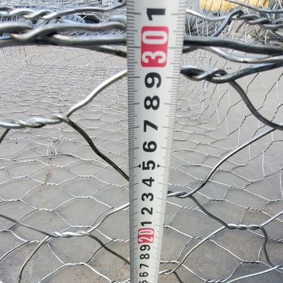 2x1x1m Steen Gabion Baskets 8*10cm Hexagon Hole