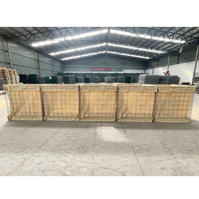 Zware militaire barricade spiraals of clips verbindingen
