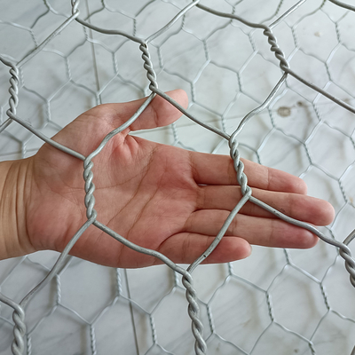 4 mm Hexagon 2m Lengte Galfan Gabion manden Kooien Cages Zeewall Bescherm Matrassen