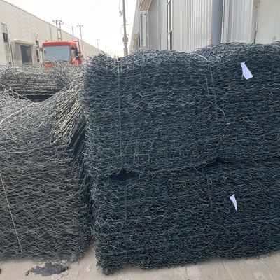 Zware galvaniseerde gabiondoos / stenen kooi voor beveiliging van muren en erosiebeheersing