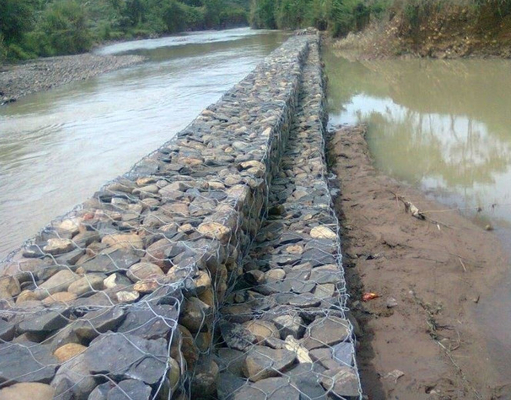 2*1*0.5M PVC-gecoat Gabion Box gegalvaniseerd zwaarmetalen gaas