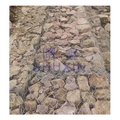 Hexagonale gegalvaniseerde gabion dozen kooi 3 * 1 * 1m voor rivier bescherming