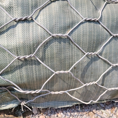 Gegalvaniseerde 2,7 mm Gabion Box 2x1x1m 3x1x1m 80x100mm Hexagonaal