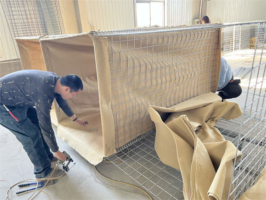 Vertrekbare militaire galvaniseerde defensieve Hesco barrières