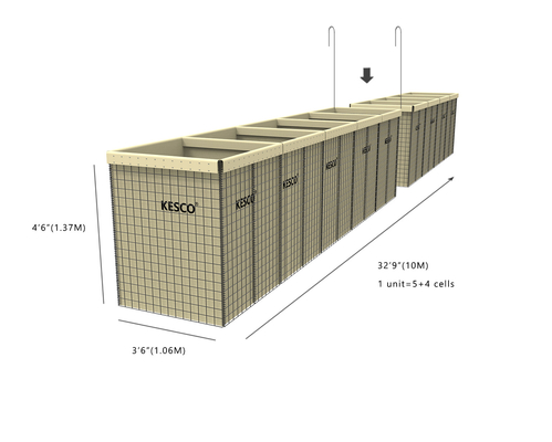Beschermende barrière voor civiele en militaire defensieve barrière De belangrijkste oplossing voor hoge-prestatie bescherming
