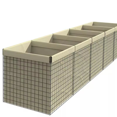 20 cellen Beschermende muur Hesco legerdraad Tensile 500-800mpa