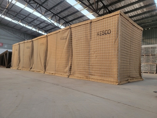 Militaire Hesco barrière effectief beschermen