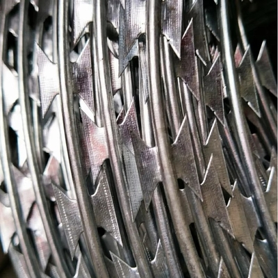 BTO-22 Concertina Draad Elektrisch gegalvaniseerd Nigeria Razor Barbed Wire Razor Wire Prijs Per Roll