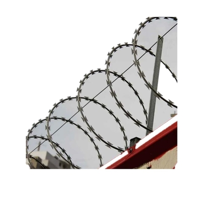 BTO-22/CBT-65 Single Razor Barbed Draad spiraal 500 mm Blade Roestvrij stalen draad Goede prijs voor hek