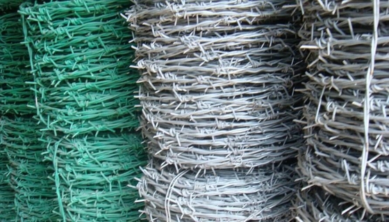 draadnet met prikkeldraad prikkeldraad 800m prikkeldraad fabriek gegalvaniseerd prikkeldraad 4mm prikkeldraad aluminium prikkeldraad