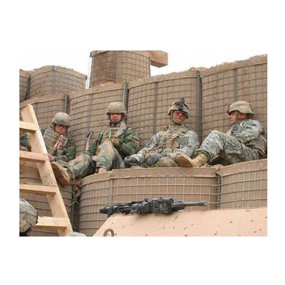 Hete Gegalvaniseerde Gelaste Militaire Verdedigingshesco-Barrièredozen met Geotextile