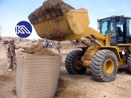 Explosiebestendige Gabion Mesh Box Floating Perimeter Defensieve Barrière Defensemuur