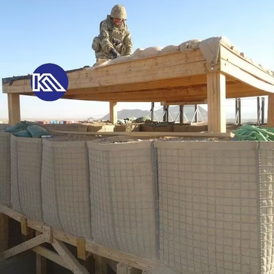 Anti-corrosieve gelaste overstroming Gabion beschermende barrière Blast Wall gemakkelijk te installeren defensieve barrière bastion