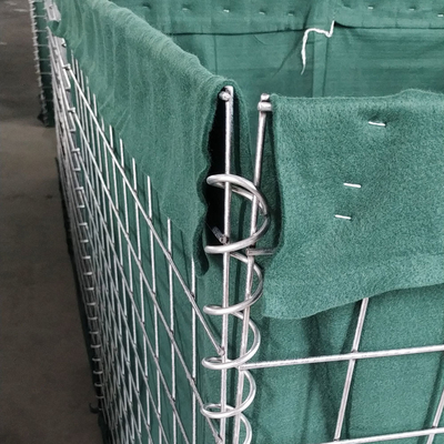 Vervouwbare draadnettencontainer en zware stoffen liner defensieve bastion barrières