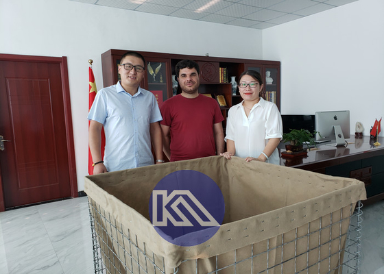 Anti-corrosieve zware galvaniseerde Gabion Hesco barrière
