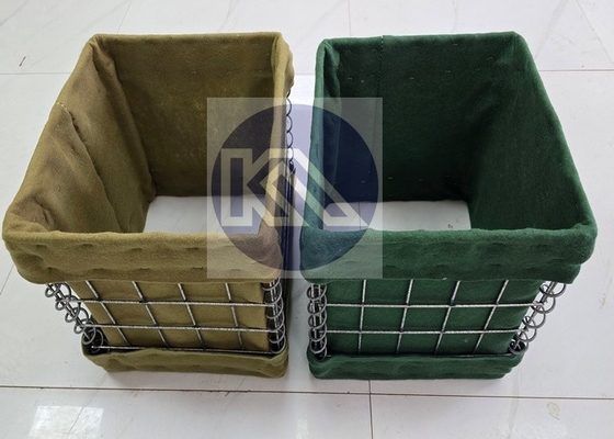 Irak en Afghanistan Militaire barrière Lasdraad Mesh Hesco Defensieve barrière met geotextiel stof